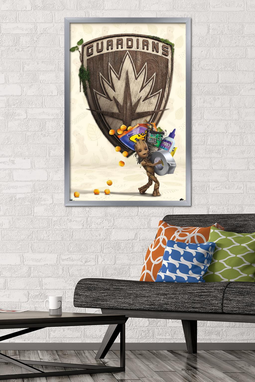Marvel I Am Groot - Up to Something Wall Poster, 22.375" x 34" Framed