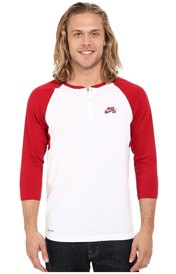 Nike SB Dri-Fit 3/4 Sleeve Henley Top 