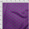 thumbnail image 2 of oneOone Cotton Flex Fabric Lotus Block Printed Fabric 1 Yard 40 Inch Wide, 2 of 4