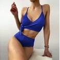 thumbnail image 2 of Conjunto de bikini con estilo para mujer, traje de baño de dos piezas con relleno sólido, ropa de playa OAVQHLG3B Store  lin121212, 2 of 4