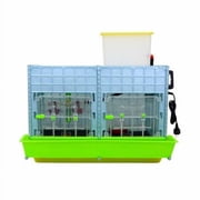 Hatching Time Chick Brooder - 2 Section H:15 (Power-Washable, Durable, ABS Plastic) | Ciimuka