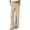 *Beige, variant on ClodeEU Women's Corduroy High Waist Wide Leg Pants,Casual Loose Trousers with Pockets ,Women's Plus L