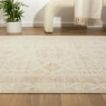 thumbnail image 4 of Lr Home Brooke 7'10" x 9'10" Beige Oriental Waterproof Non-Slip Machine Washable Indoor Area Rug, 4 of 12