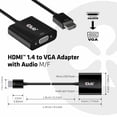 thumbnail image 3 of Club3D HDMI 1.4 TO VGA Active Adapter with Audio Male/Female Black Adapters, 3 of 4