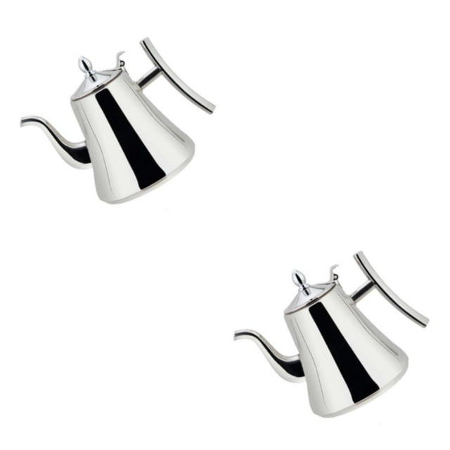 Guardoinrt 1/2/3 Grande Théière en Acier Inoxydable Durable pour Maison et Bureau 1.2L 2 Pcs