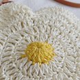 thumbnail image 6 of Vjnyvs Women's Sunflower Shaped Straw Woven Crossbody Bag Summer Beach Handbag Vacation Purse, 6 of 7