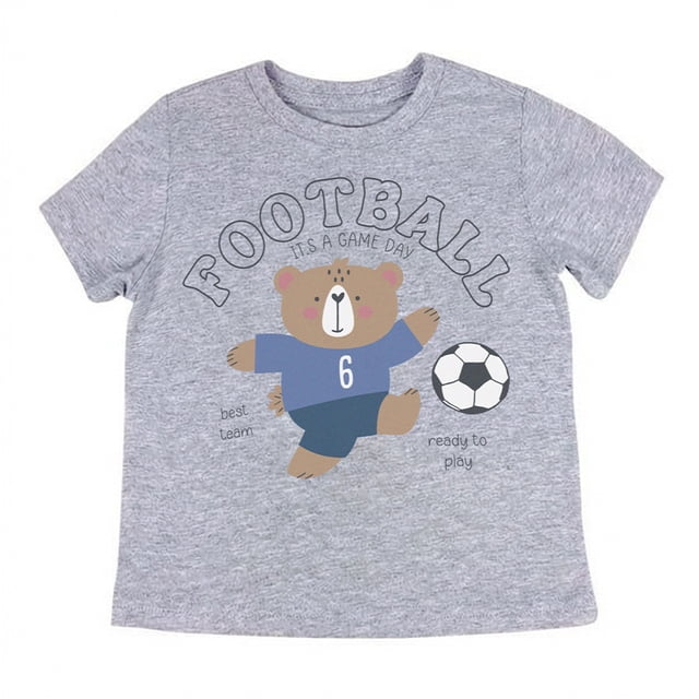 Playera Casual George para Bebes Manga Corta Gris Jaspe Talla 3