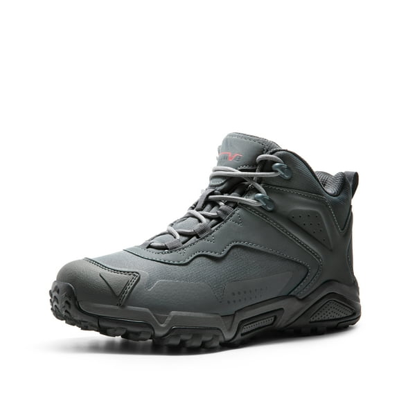 Nortiv8 Men's Ankle Waterproof Hiking Boots Lightweight Backpacking Work Shoes GREY Size 12