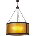 thumbnail image 3 of Meyda 157853 32 in. Smythe Craftsman Amber Mica Pendant, Oil Rubbed Bronze & Amber Mica, 3 of 5