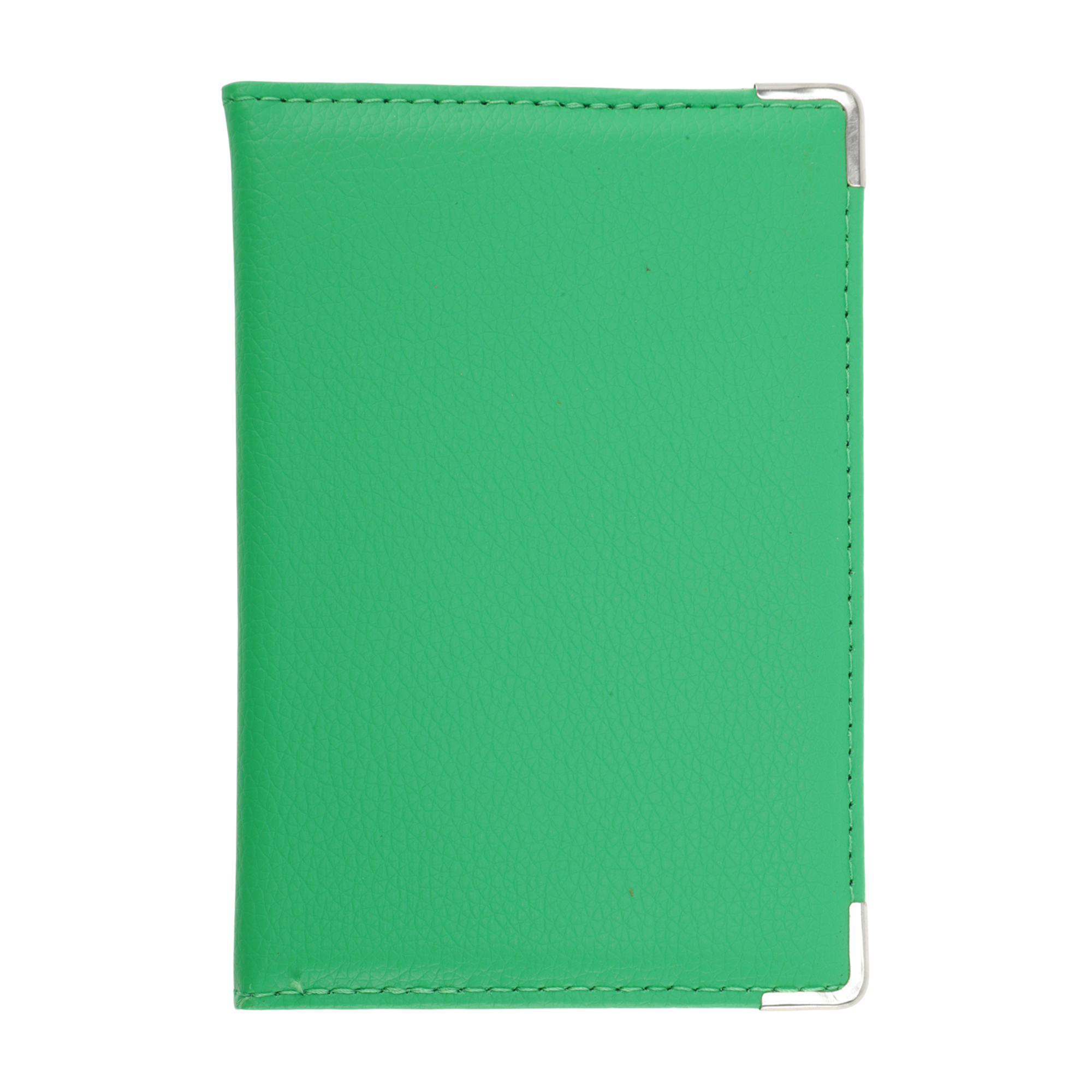 Unique Bargains Metallic Edge Passport Holder 1 Pc Light Green