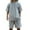 Gray 1, variant on AJZIOJIRO Men Summer T-Shirts Shorts Set Casual Short Sleeve Cotton Shirt Tops Pants Set M-3XL