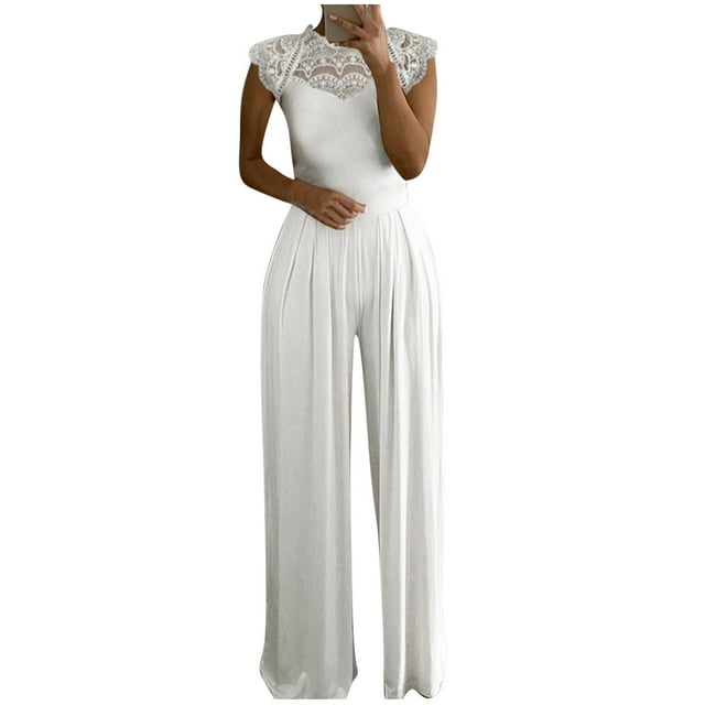 Hvobtty Combinaison Longue pour Femmes, Style Été, Décontractée