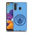 thumbnail image 1 of Head Case Designs Officially Licensed Manchester City Man City FC Badge Blue Obsidian Mono Soft Gel Case Compatible with Samsung Galaxy A21 (2020), 1 of 7