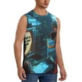 thumbnail image 2 of Kdxio Underwater Office Diver for Men's Muscle T-shirt,Sleeveless for Workout Running Athletic Gym Lounge Casual, 2 of 5