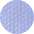 thumbnail image 1 of Ahgly Company Indoor Round Solid Blue Modern Area Rugs, 3' Round, 1 of 4