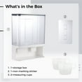 thumbnail image 4 of Wall-Mounted Laundry Detergent Dispenser, Dry Food Stoage Container with 2 Measuring Cups, Large Capacity Organization Box for Rice Beans Solid Grains Scent Beads, 4 of 6