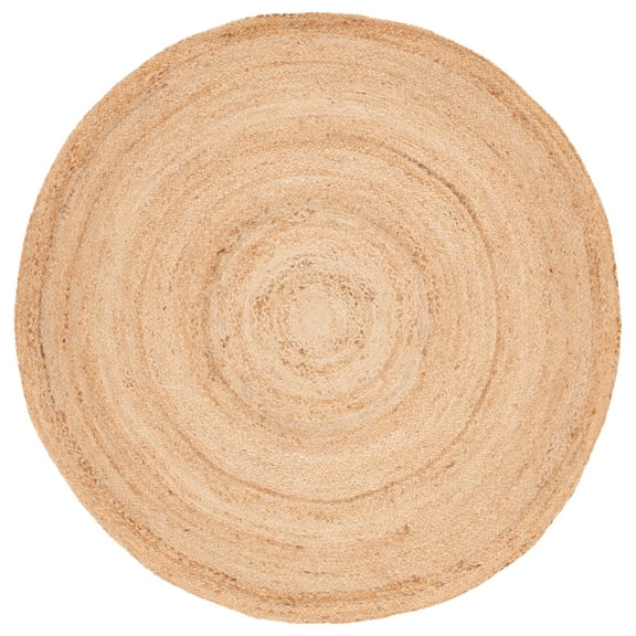 SAFAVIEH Natural Fiber Simonette Solid Area Rug, Natural, 5' x 5' Round