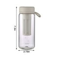 thumbnail image 2 of HLONKPortable Cold Brew Coffee and Tea Maker with Water Cup  BPA-Free  Leak-Proof Plastic Diffuser Bottle  600ML Capacity  Multiple Colors Available Pink, 2 of 9