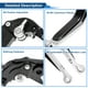 thumbnail image 4 of Palancas de freno y embrague cortas y largas para Kawasaki VERSYS 650 15-23, palanca de freno ajustable de motocicleta, aleación de aluminio, mango negro con extremo plateado, 4 of 6
