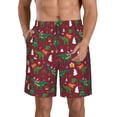 thumbnail image 1 of Balery Dinosaur Christmas Traje de Baño Estilo Hawaiano para Hombre, Shorts de Secado Rápido con Bolsillos-XX-Large, 1 of 6
