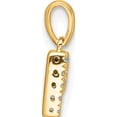 thumbnail image 3 of 10K Yellow Gold Diamond Letter P Initial With Bail Pendant - Jbsp, 3 of 5