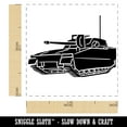 thumbnail image 2 of Military Army Tank Self-Inking Rubber Stamp Ink Stamper - Blue Ink - Small 1 Inch, 2 of 7