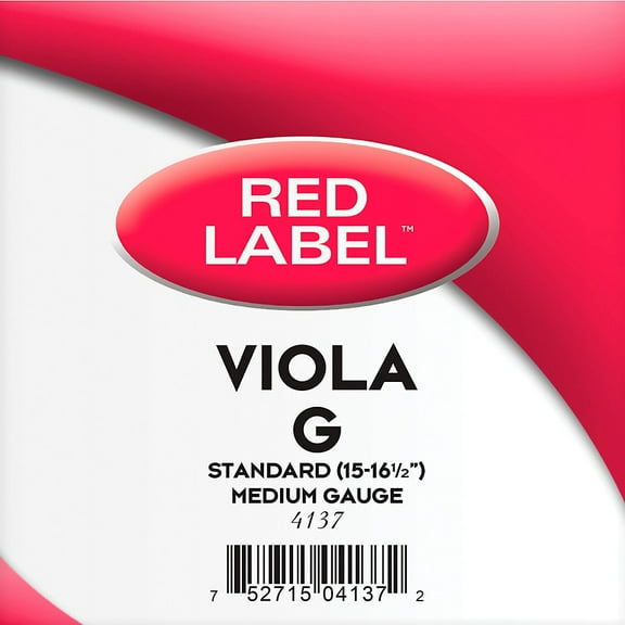 Super Sensitive Red Label Series Viola G String 15 to 16-1/2 in., Medium