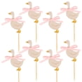 thumbnail image 1 of Adornos para magdalenas Raoformi Silly Goose Pink Gingham x8, 1 of 7