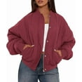 thumbnail image 3 of PRETTYGARDEN Women's Quilted Bomber Jacket Fall Fashion 2025 Lightweight Cropped Zip up Outerwear Winter Puffer Coats Pockets, 3 of 8