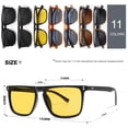 thumbnail image 3 of Gafas de Sol Polarizadas Cuadradas VANLINKER para Hombre y Mujer en Negro, 3 of 3