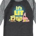 thumbnail image 3 of SpongeBob SquarePants - It's Lit Hanukkah - Toddler And Youth Raglan Graphic T-Shirt, 3 of 7