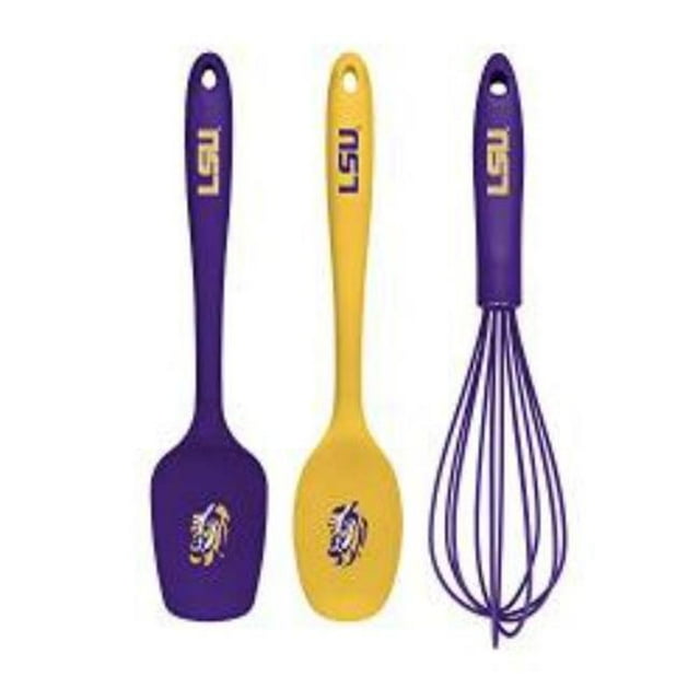 Collection KUSLSU0501 NCAA LSU Tigers Kitchen Utensil Set - 3 Piece