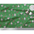 thumbnail image 3 of Soimoi Green Rayon Fabric Dot & Accessories Fashion Print Fabric by Yard 56 Inch Wide, 3 of 3