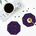 thumbnail image 4 of Kdxio Colorful Snake Funny Coasters,4 Pcs Leather Coasters,Housewarming Gifts,Protect Furniture from Water Marks Scratch and Damage, 4 of 8