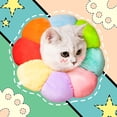 thumbnail image 2 of Collar, Cat Recovery Collar Protective Collar Adjustable Soft Edge Breathable Designed Protective Pet Collar, Colorful Sun Flower, M, 2 of 5