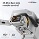 thumbnail image 5 of Cámara plegable DRONE DRONE 4 CANAL CONTROL REMOTO 4K RESOLUCIÓN RECARGABLE Quadcopter Niños Aviones ajustables Aeroniciones Vuelo Negro 3pcs Baterías Inevent EL006203-03B, 5 of 7