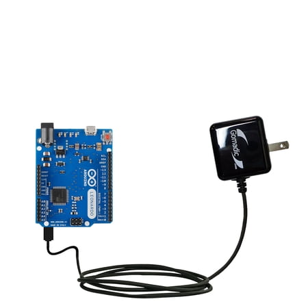 Gomadic Intelligent Compact AC Home Wall Charger suitable for the Arduino Leonardo - High output power with a convenient, foldable plug design - Uses