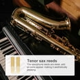 thumbnail image 3 of AURARMLET 10Pcs Tenor Saxophone Reeds Strength 2.5 Brown Polished Reeds for Musical Instruments, 3 of 8