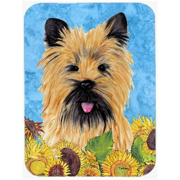 Carolines Treasures Cairn Terrier Glass Cutting Board - Large