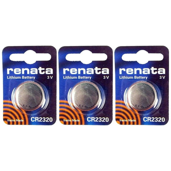 3 X Renata CR2320 (Br2320) 3 Volt Lithium Coin Battery