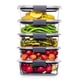 thumbnail image 1 of Contenedores de almacenamiento de alimentos Rubbermaid Brilliance 3.2 L, juego de 5, 1 of 5
