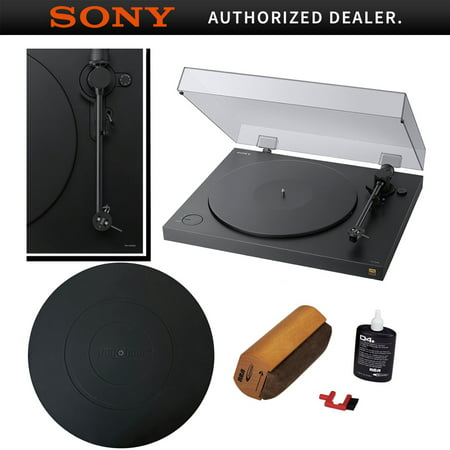 Sony PSHX500 Hi-Res USB Turntable (Black) with Silicone Turntable Mat + Vinyl