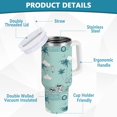 thumbnail image 4 of Ryvnso 40 oz Tumbler with Handle and Straw Cartoon Palm Dogs in Car Insulated Stainless Steel Travel Mug with Lid, 4 of 9