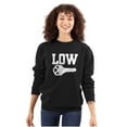 thumbnail image 3 of Low Key Nerd Sarcastic Pun Funny Geek Unisex Plus Fleece Graphic Sweatshirt Brisco Brands 2X, 3 of 5