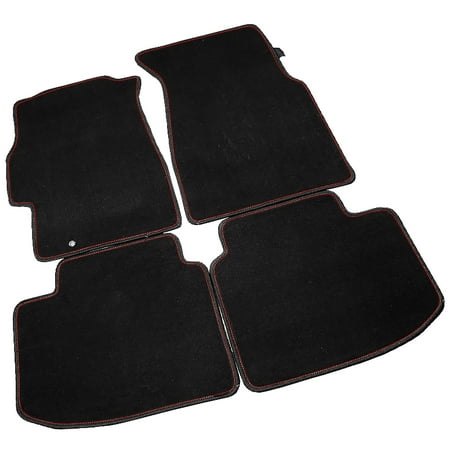 84 Honda Civic Carpet - Spec-D Tuning For 1996-2000 Honda Civic Black Floor Mat Carpets W/ Red Trim 1996 1997 1998 1999 2000 1996 1997 1998 1999 2000