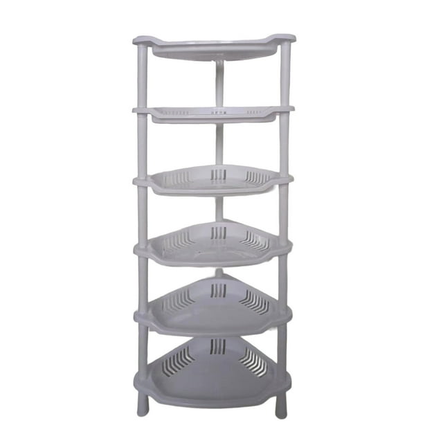6 Tier Storage Rack Multi Layer Storage Rack Easy Assembly Suitable For Living Room Bedroom Restroom Kitchen Dorm Organizers