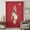 Red, variant on Cherry Blossoms Sheer Curtains 45 Inches Long, Japanese Spring Floral Leaves Rustic Brown Light Filering Curtains, Breathable Simi Curtain Privacy Drapes for Kitchen Bathroom Small Window Treatment