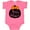 Hot Pink, variant on Inktastic My 1st Halloween with Pumpkin and Orange Bow Boys or Girls Baby Bodysuit