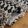 thumbnail image 5 of SAFAVIEH Natura Laird Geometric Cotton Area Rug, Black/Ivory, 5' x 8', 5 of 5