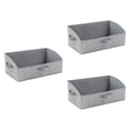 thumbnail image 4 of 3x contenedores de almacenamiento de ropa plegables, cestas de almacenamiento plegables con asas, cajas de almacenamiento de ropa para juguetes del Gris, 4 of 9